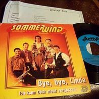 Sommerwind - 7" Bye, bye Linda - m. Promo-Beilage ! - mint !