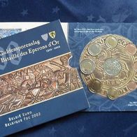Belgien 2002 KMS Münzsatz - 700 Jahre - Sporenschlacht mit Medaille