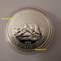 Canada 8 Dollar 2013 Polarbär Silber 1,5 Oz
