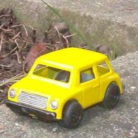 Blechspielzeug Mini Cooper mit Schwungrad Motor 1:32