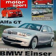 Auto Motor und Sport 2403, Alfa GT, BMW 1er, Polo, Corsa, Punto, C3