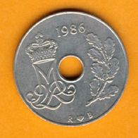 Dänemark 25 Öre 1986