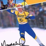Magdalena Forsberg - Wallin Schweden Biathlonlegende Originalautogramm -al-