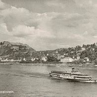 alte AK Koblenz Ehrenbreitstein, Rheinschiffahrt