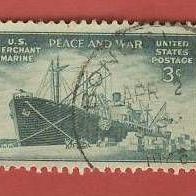 USA 1946 Mi.544 " Liberty " Schiffes " James Madison "sauber gest.