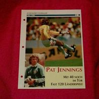 Pat Jennings (1961-1986) / Infokarte über...