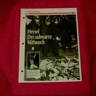 Die Tragödie im Brüsseler Heysel-Stadion (1985) / Infokarte über...