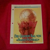 Der Goldene Ball von "France-Football" (1956-...) / Infokarte über...