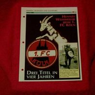 Hennes Weisweiler beim 1. FC Köln (1976-1980) / Infokarte über...