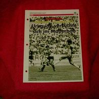 WM 1970: Halbfinale Brasilien - Uruguay / Infokarte über...