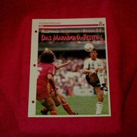 WM 1986: Halbfinale Argentinien - Belgien / Infokarte über...