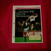 WM 1990: Endspiel / Infokarte über...