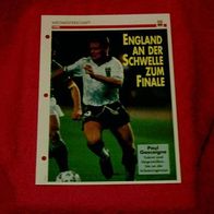 WM 1990: Halbfinale England - Deutschland / Infokarte über...