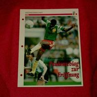 WM 1990: Eröffnungsspiel / Infokarte über...