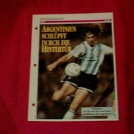 WM 1994: Die Qualifikation von Argentinien / Infokarte über...