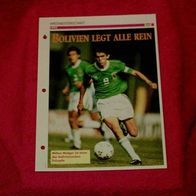 WM 1994: Die Qualifikation von Bolivien / Infokarte über...