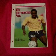 WM 1994: Die Qualifikation von Kolumbien / Infokarte über...