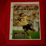 WM 1994: Die Qualifikation von Schweden / Infokarte über...