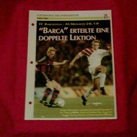 Europapokal der Landesmeister 1994: FC Barcelona - AS Monaco / Infokarte über...