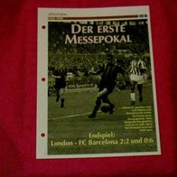 UEFA-Pokal 1955-1958: Der erste Messepokal / Infokarte über...