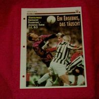 UEFA-Pokal 1995: Eintracht Frankfurt - Juventus Turin / Infokarte über...