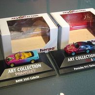 Art Collection: Porsche turbo + BMW Cabrio (herpa PC)