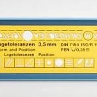 Zeichenschablone Form- und Lagetoleranzen 3,5 mm