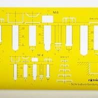 Zeichenschablone für Schraubverbindungen M4-M10