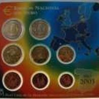 2003 Spanien Euro Kursmünzensatz KMS im offiziellen Blister