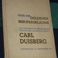 Feier des goldenen Berufsjubiläums von Dr. Carl Duisberg, 1933