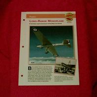 Long-Range Monoplane (Fairey) - Infokarte über