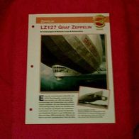 LZ 127 Graf Zeppelin (Zeppelin) - Infokarte über