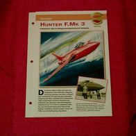 Hunter F. Mk 3 (Hawker) - Infokarte über