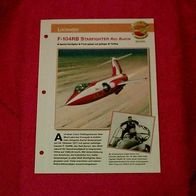 F-104RB Starfighter Red Baron (Lockheed) - Infokarte über