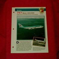 747 Serie 300/400 (Boeing) - Infokarte über