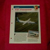 F27 Friendship (Fokker) - Infokarte über