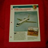 F28 Fellowship (Fokker) - Infokarte über