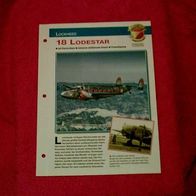 18 Lodestar (Lockheed) - Infokarte über