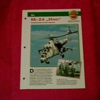 Mi-24 "Hind" (Mil) - Infokarte über