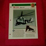 Mi-24 "Hind-A" (Mil) - Infokarte über