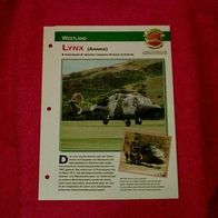 Lynx Armee (Westland) - Infokarte über