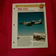 MB.326 (Aermacchi) - Infokarte über
