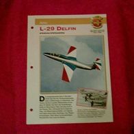 L-29 Delfin (Aero) - Infokarte über
