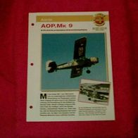 AOP. Mk 9 (Auster) - Infokarte über