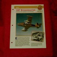 167 Strikemaster (BAC) - Infokarte über