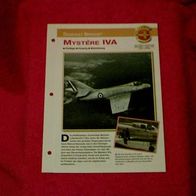 Mystère IVA (Dassault Breguet) - Infokarte über