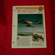 DH.100 Vampire (de Havilland) - Infokarte über