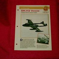 DH.112 Venom (de Havilland) - Infokarte über