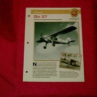 Do 27 (Dornier) - Infokarte über