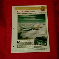 Canberra Bomber (English Electric) - Infokarte über